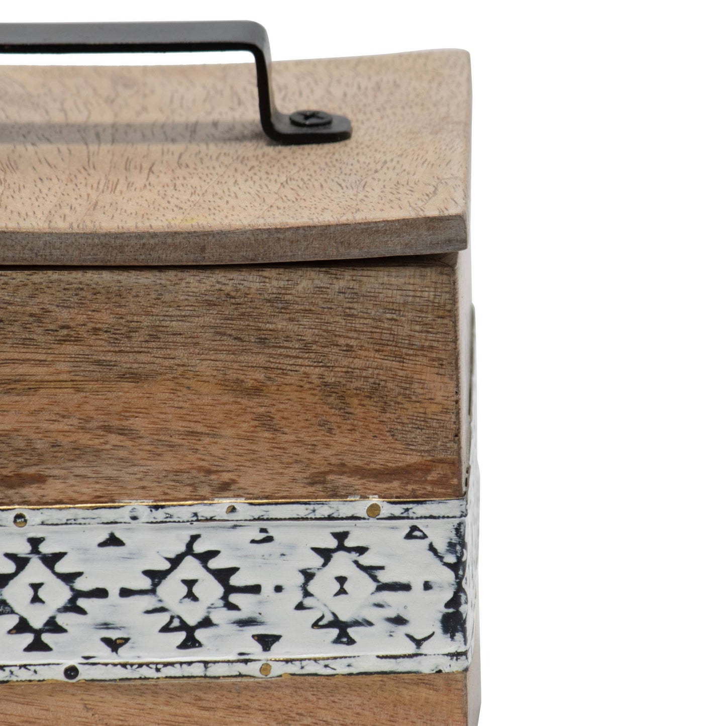 Amos Wood Jewelry Trinket Storage Box