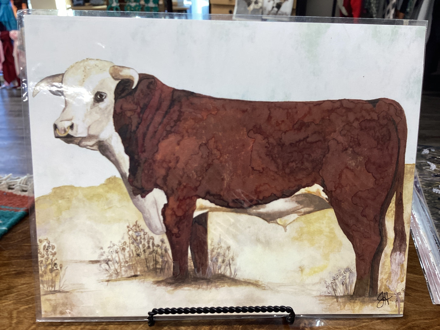 Yeti the Longhorn Bull Poster