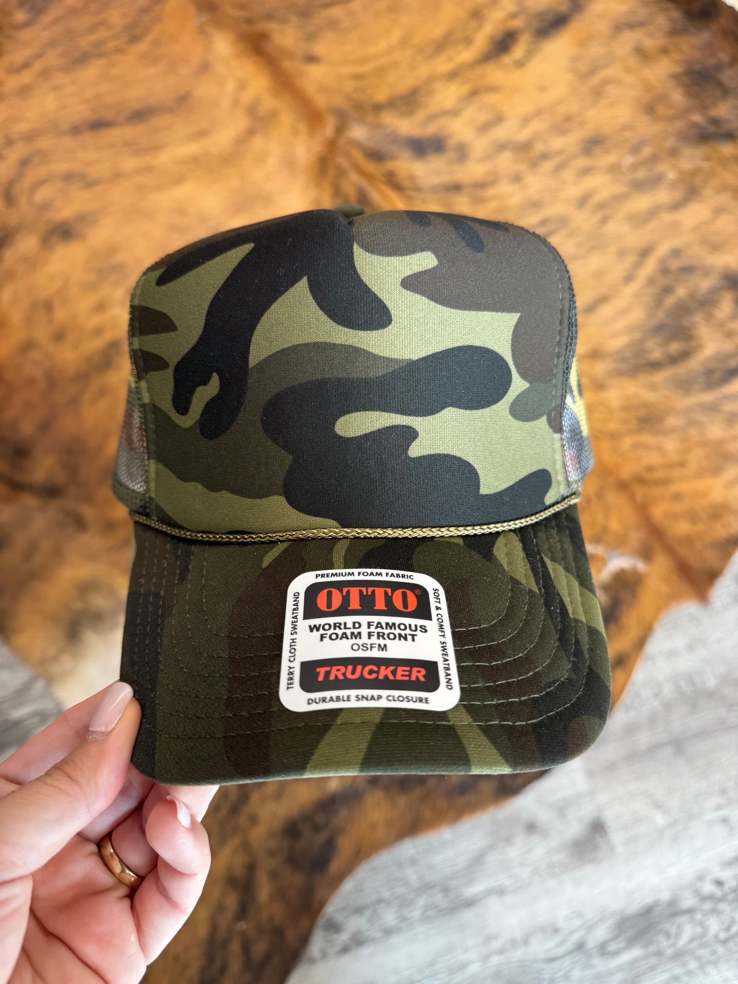 Otto Dark Camo Trucker Hat