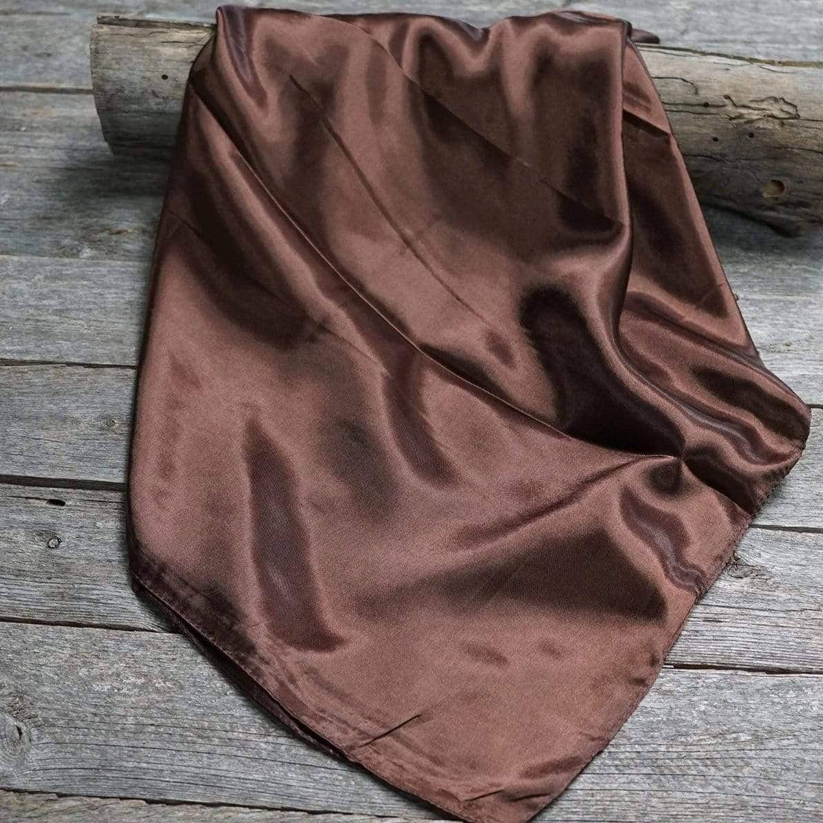 Solid Brown Wild Rag
