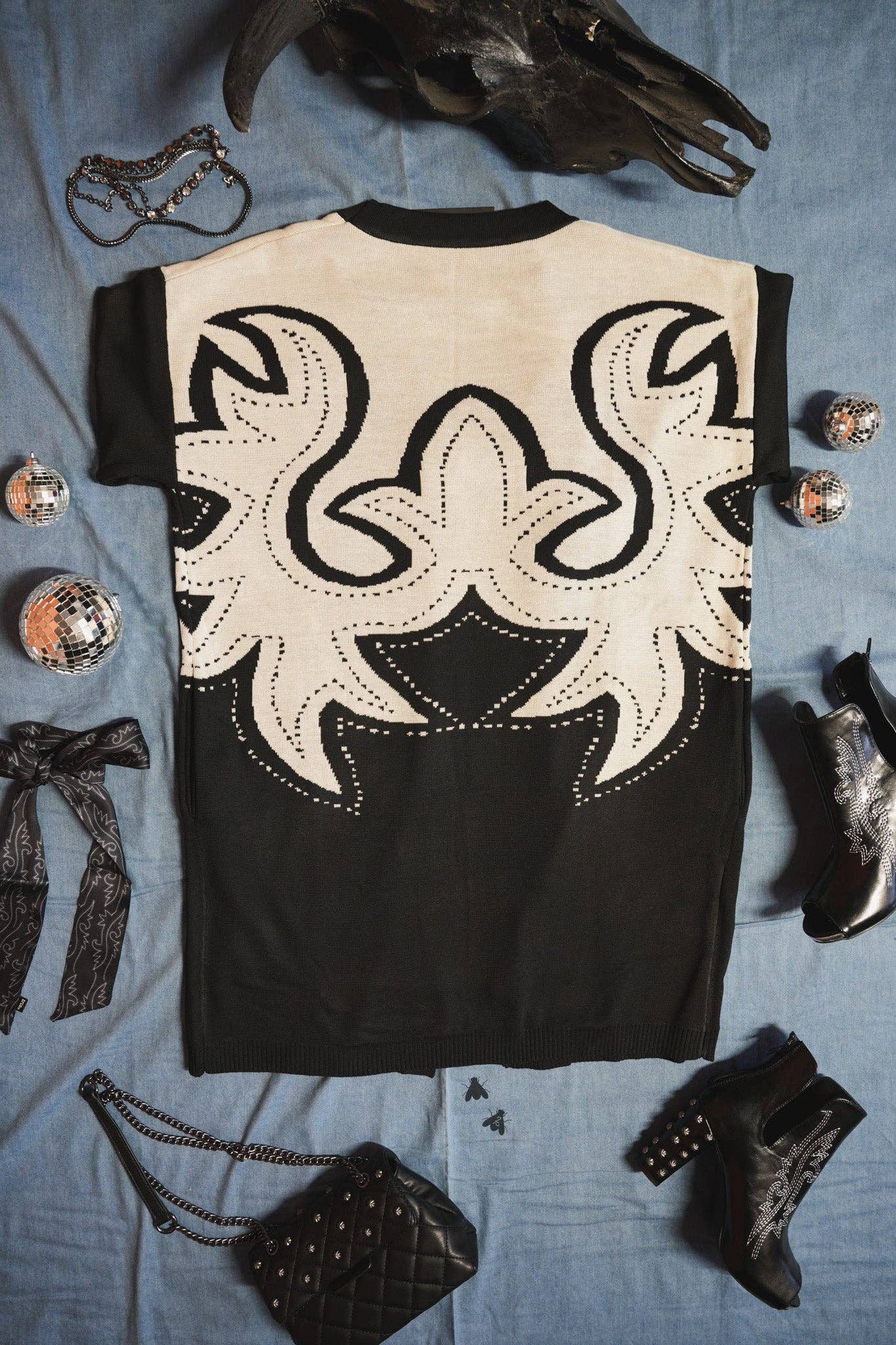 Saddle Swappin Reversible Cardigan