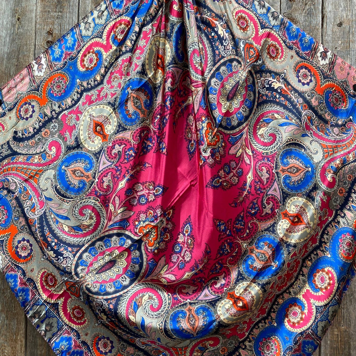Hot Pink Paisley Wild Rag