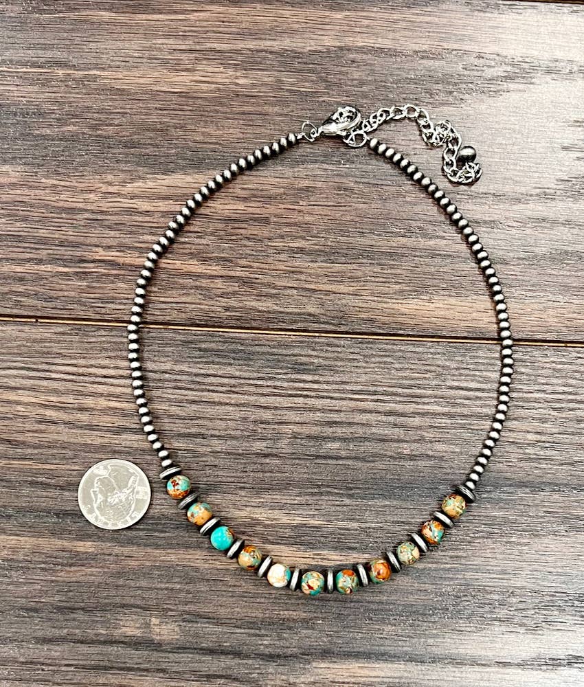 17" 8mm Gemstone Necklace