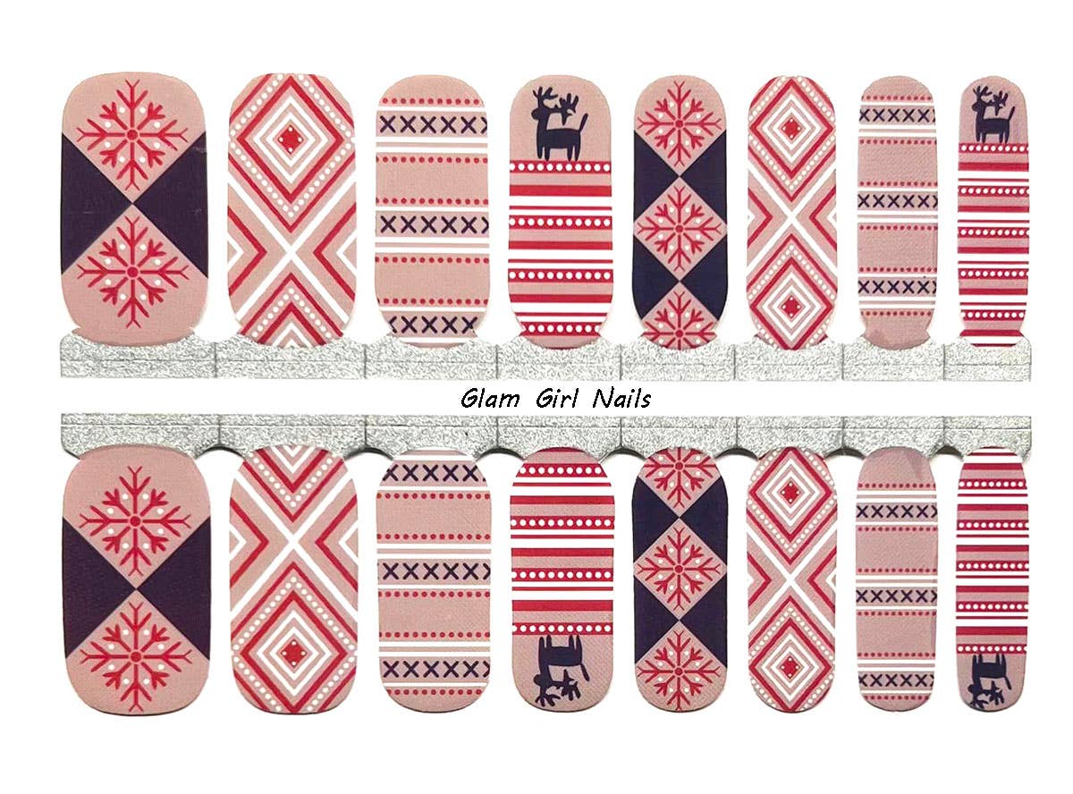 Cozy Socks Christmas Nail Wraps