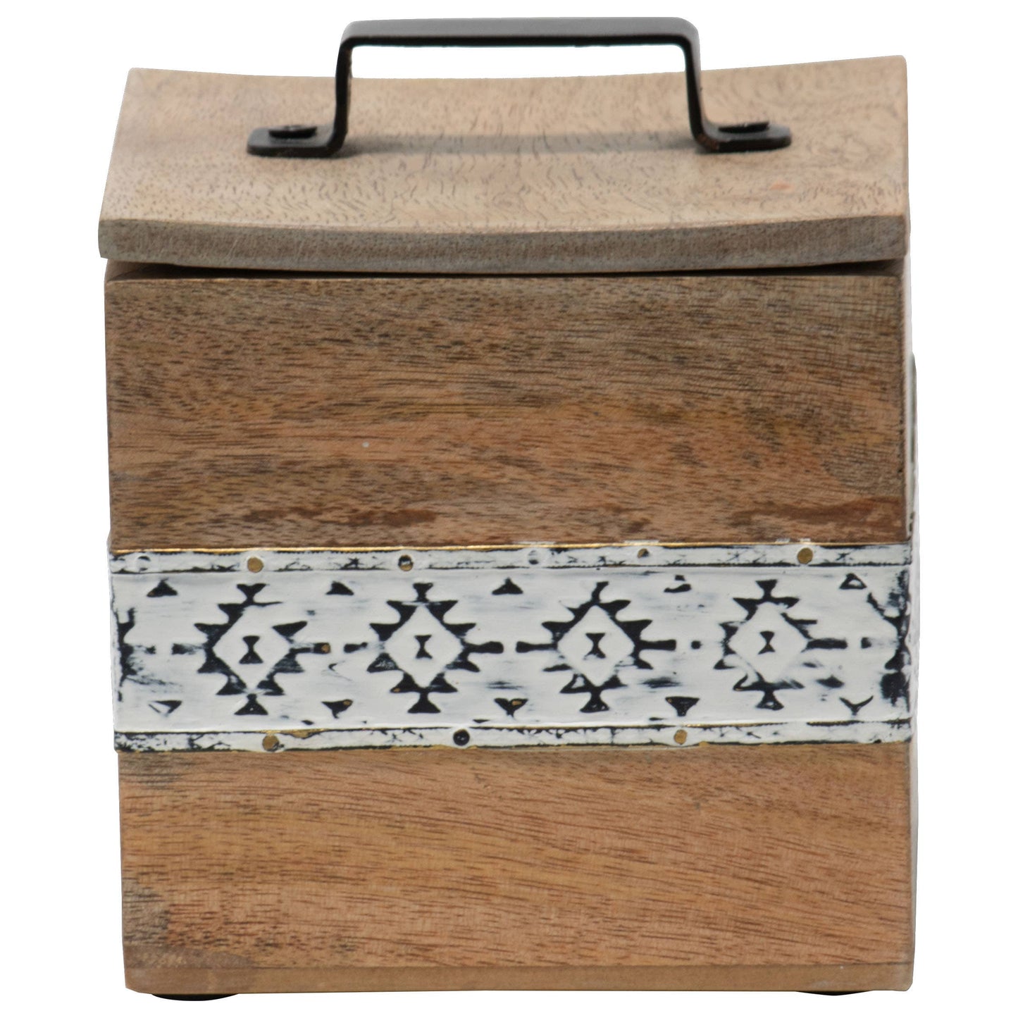 Amos Wood Jewelry Trinket Storage Box