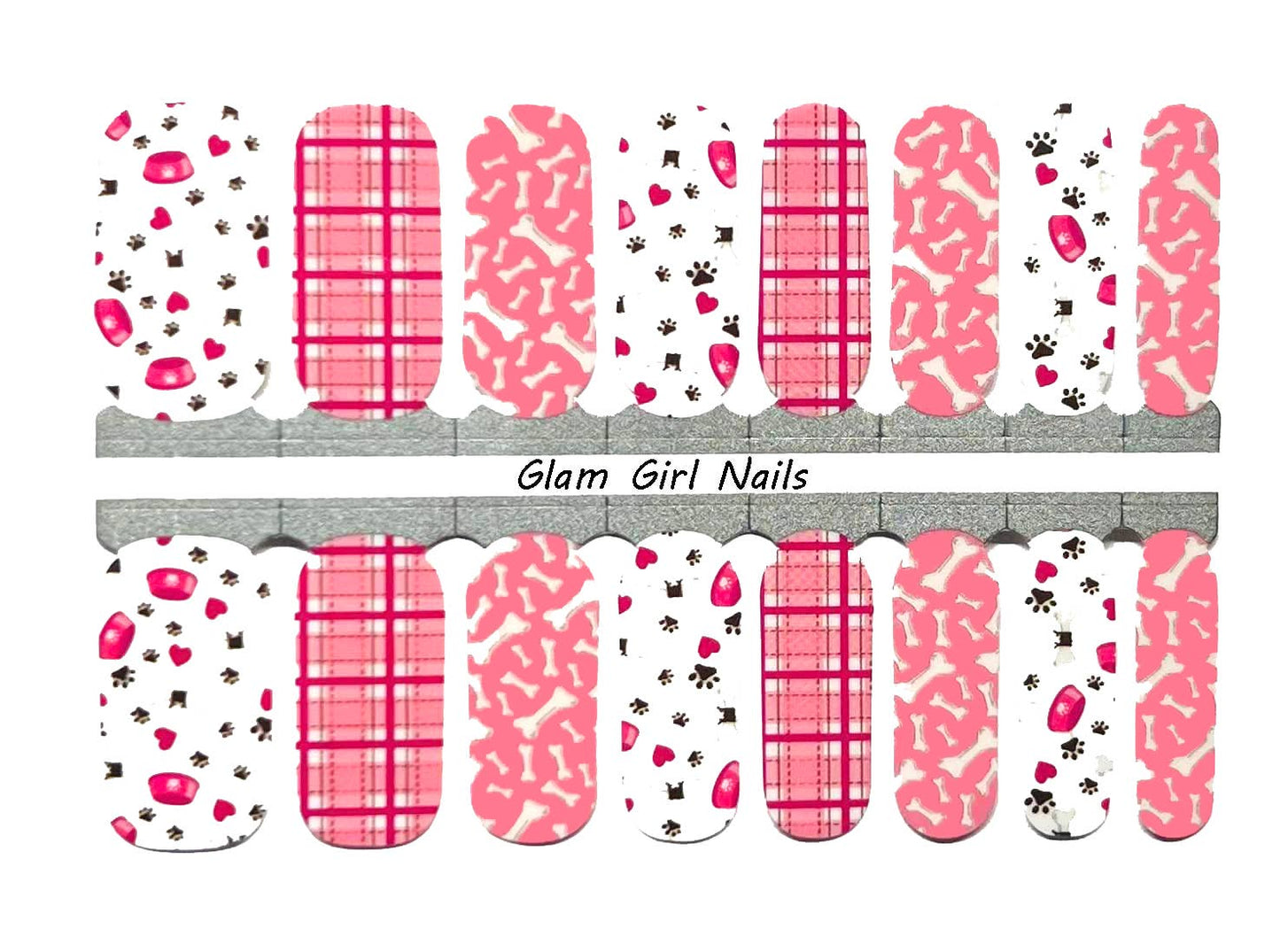 Dog Lover Pawprints Nail Wraps