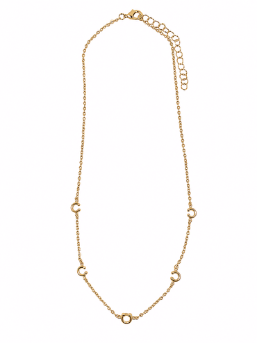 18K Gold Plated Horseshoe Charm Necklace