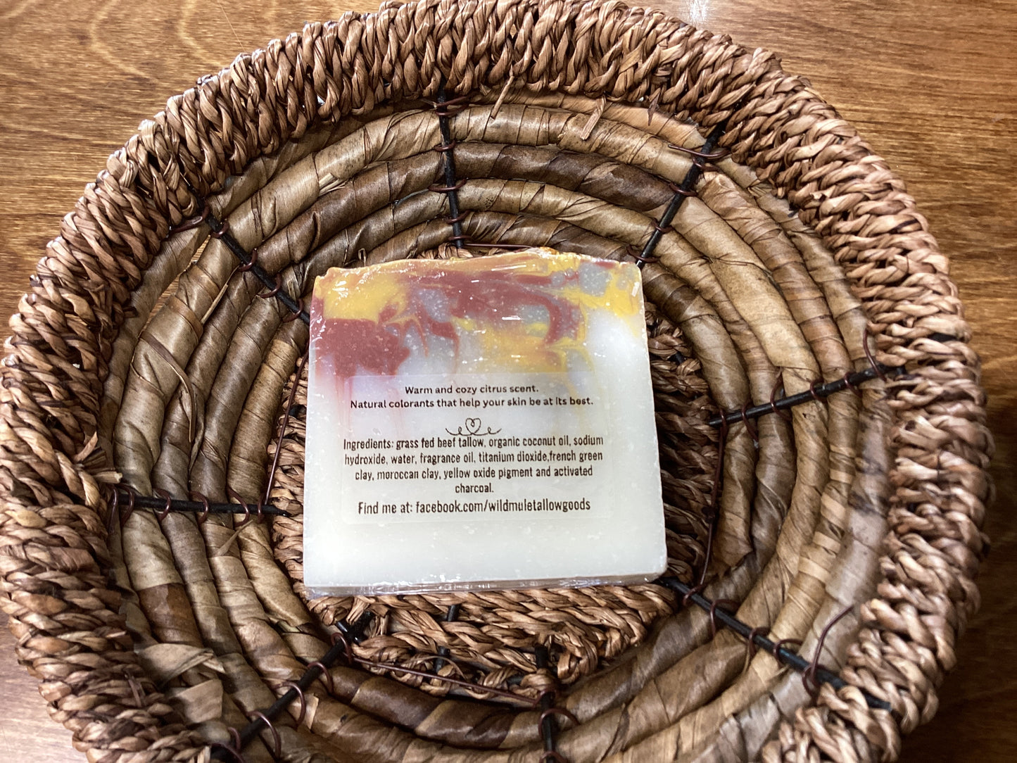 Orange and Cranberry Tallow Soap