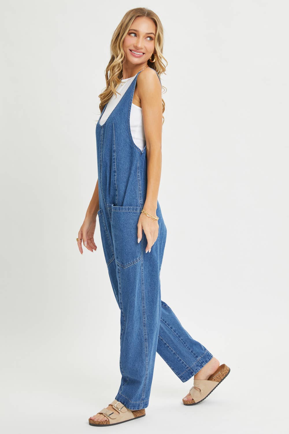 One and Done Denim Jumpsuit
