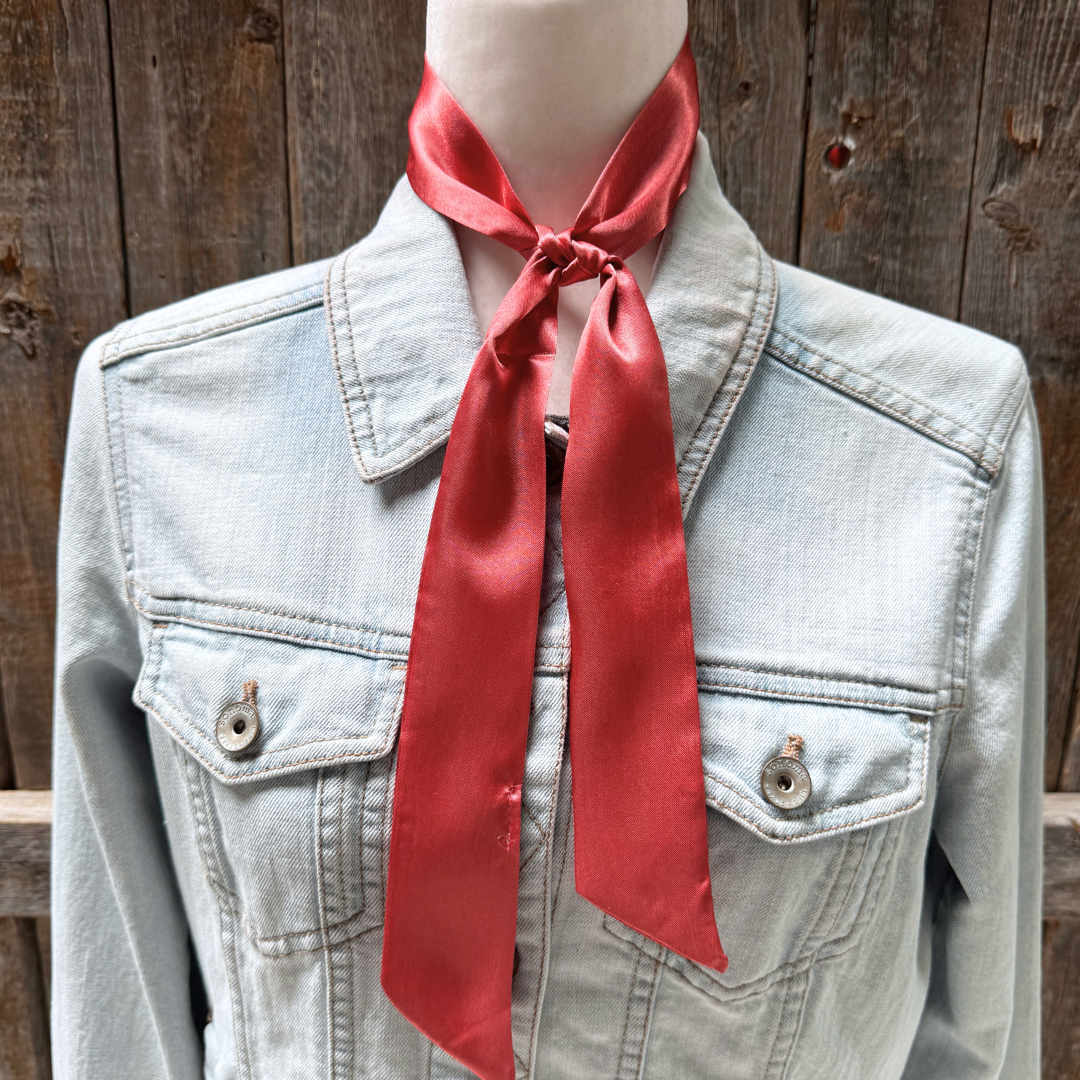 Dusty Copper Western Skinny Mini Wild Rag