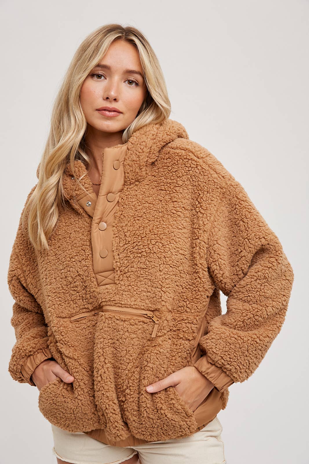 Sherpa Hoodie Pullover