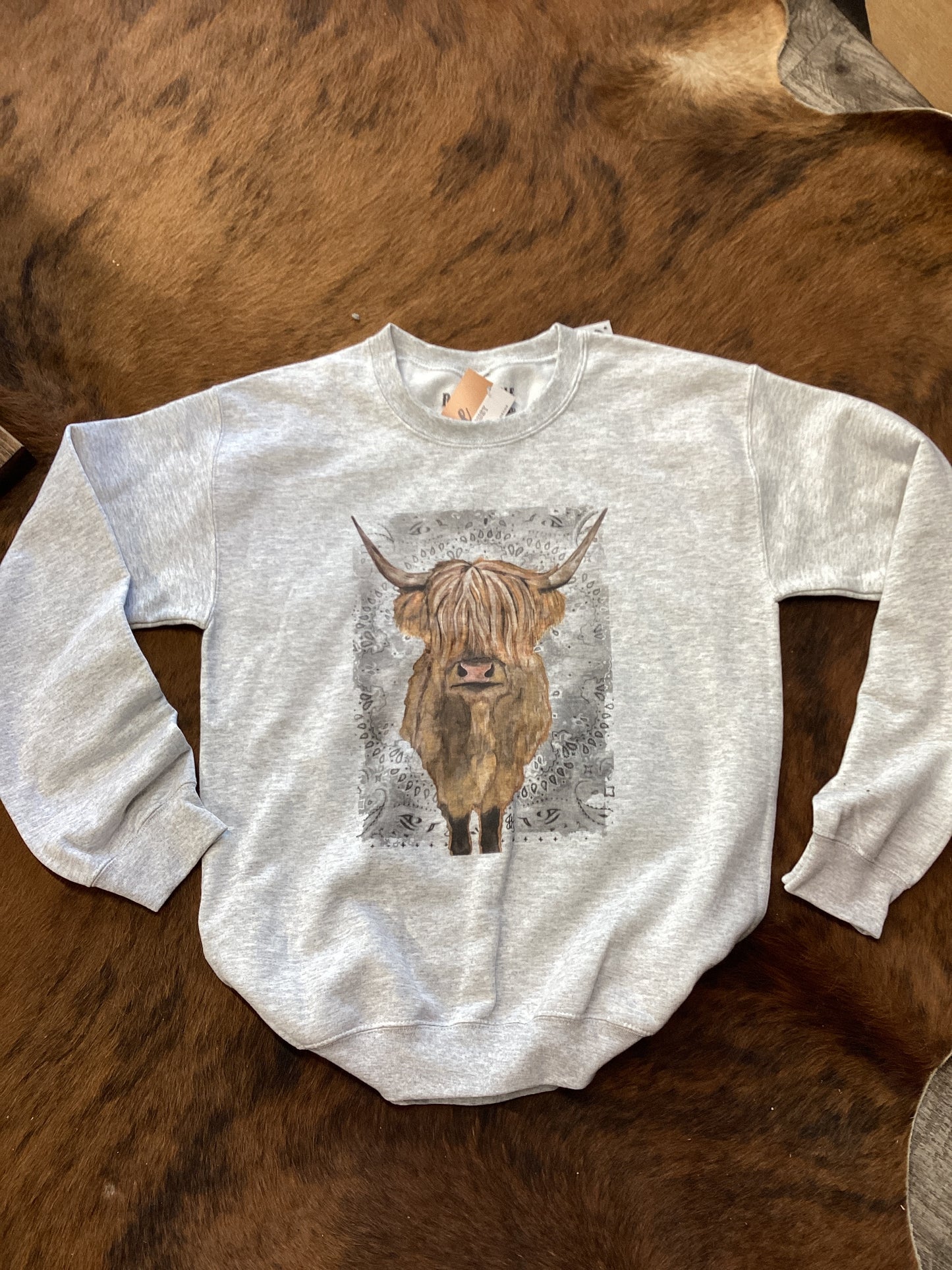 Chewy Highland Cow Crewneck