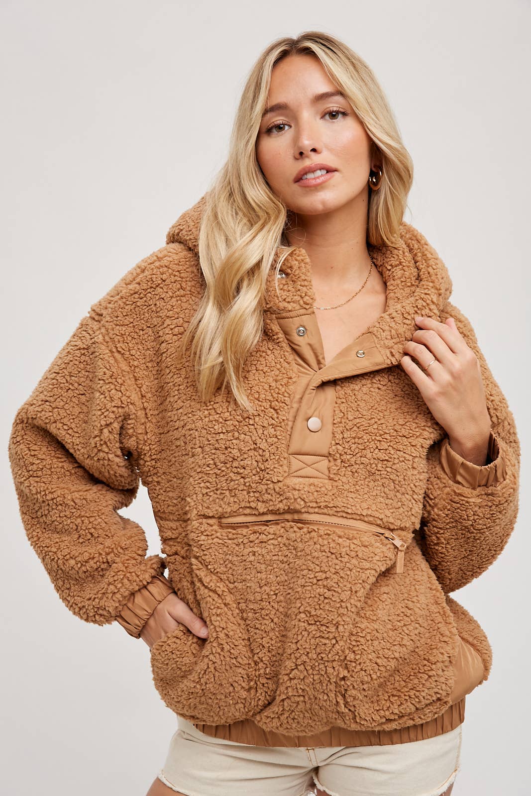 Sherpa Hoodie Pullover