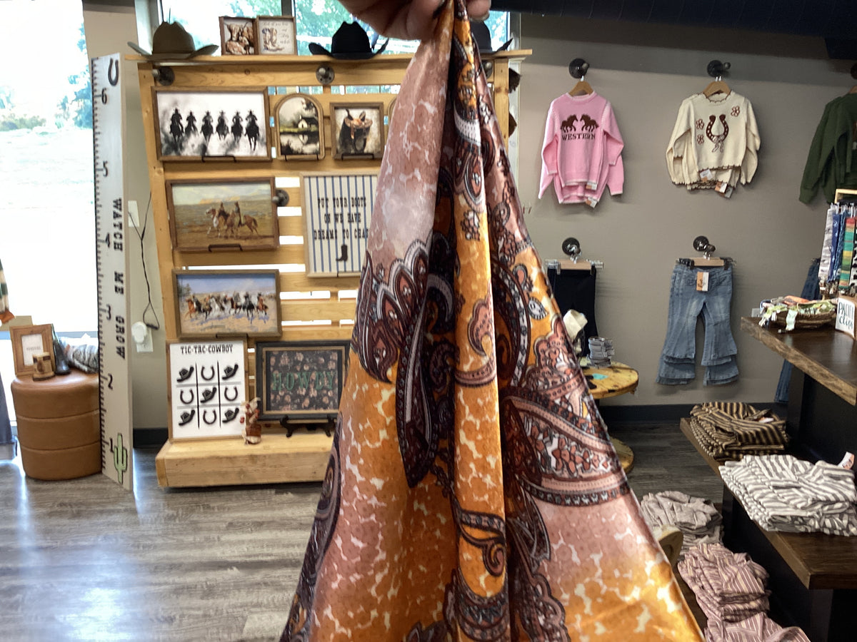 Mauve Paisley Wild Rag