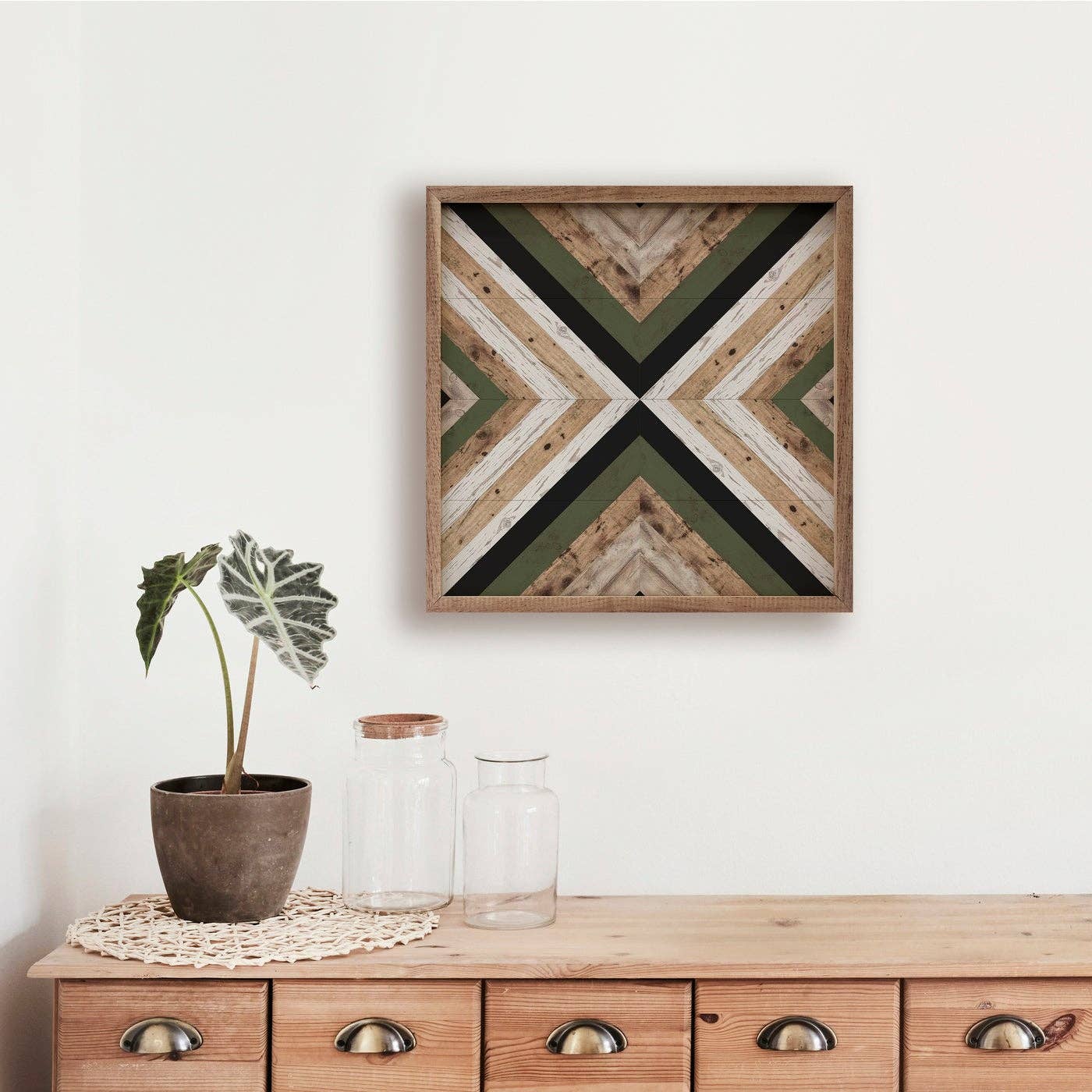 Pattern Diamond Green Sign