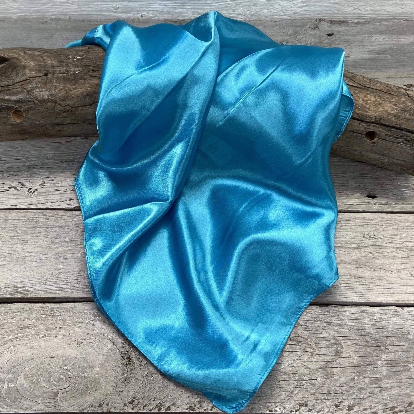 35X35" Solid Aqua Wild Rag