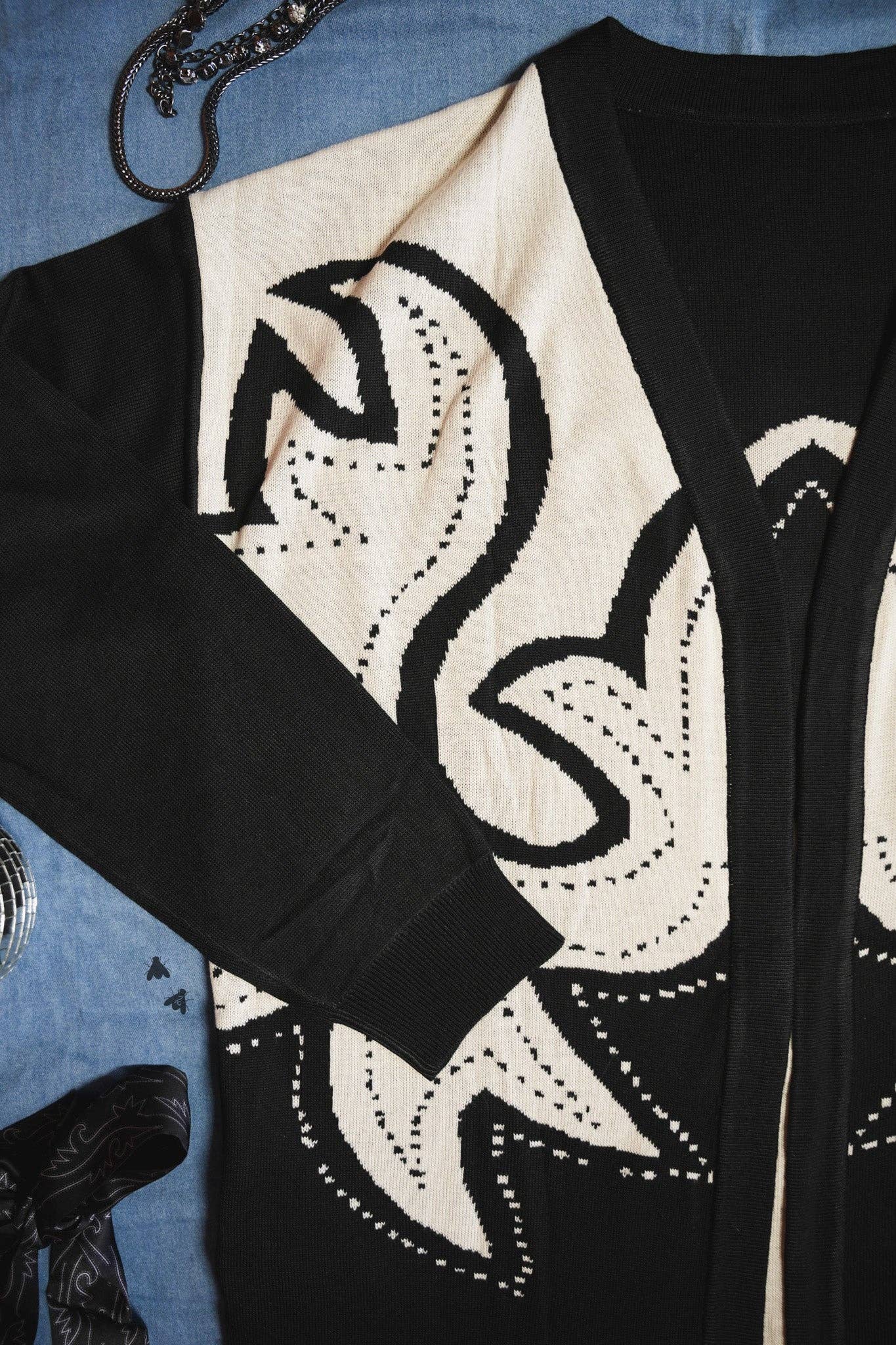 Saddle Swappin Reversible Cardigan
