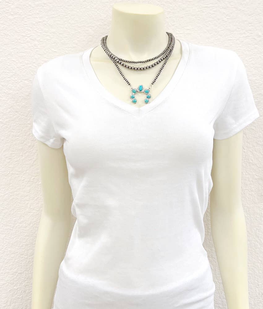 Handmade Squash Naha Turquoise Necklace