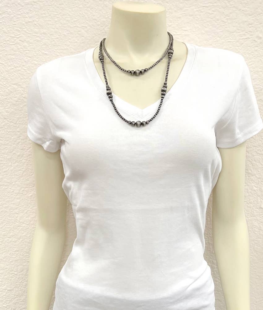 22" Western Bead 2-Strand Necklace