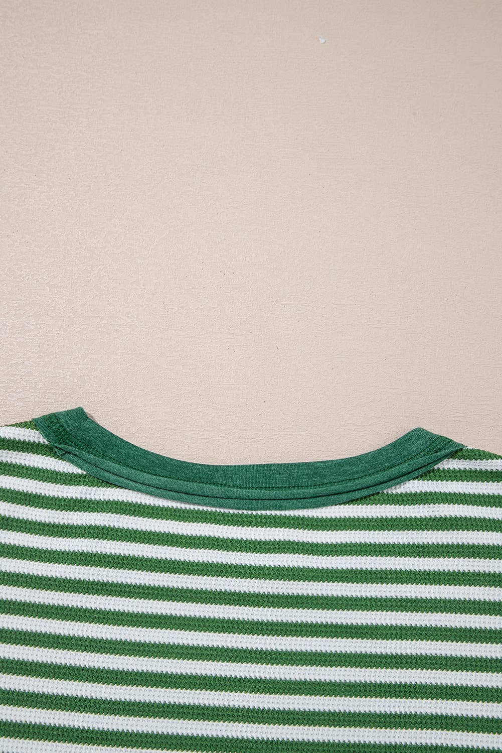Striped Knit Drop Shoulder Top