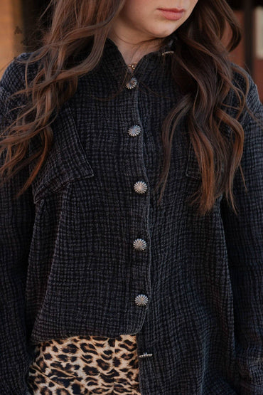 Acres Button Up Midnight