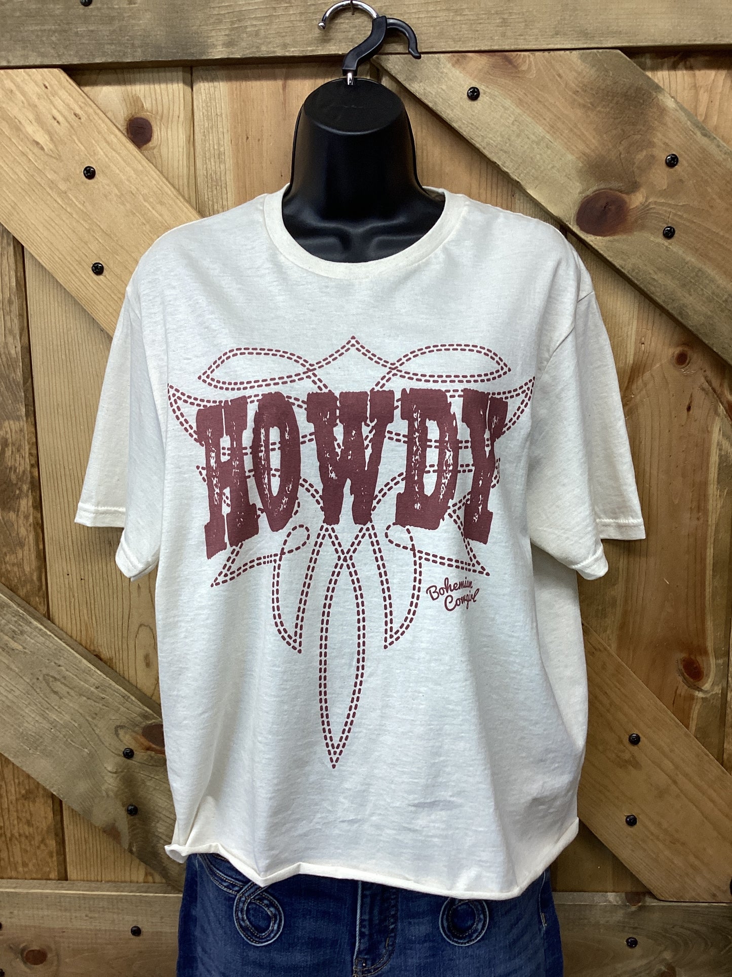 Howdy Boot Stitch Tee