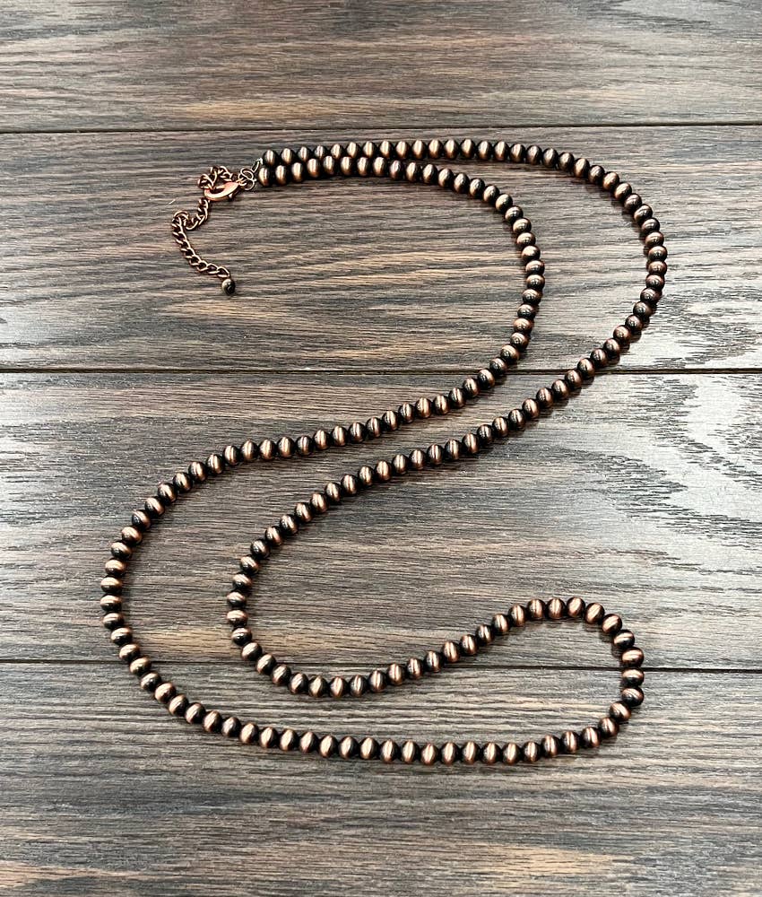 Copper Navajo Bead Necklace