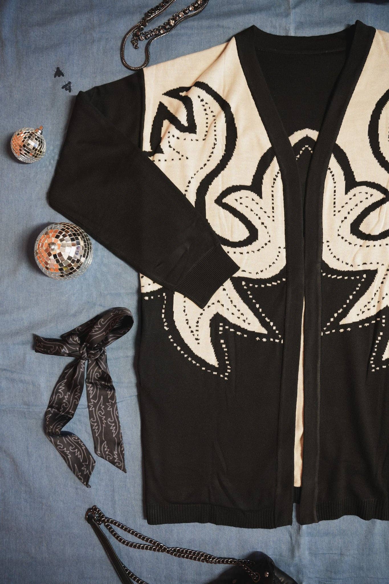 Saddle Swappin Reversible Cardigan