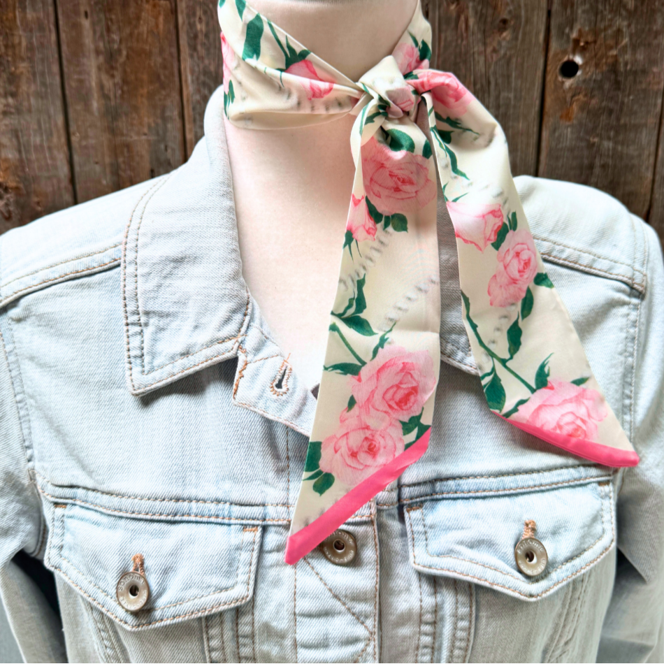 Pink Western Skinny Mini Wild Rag