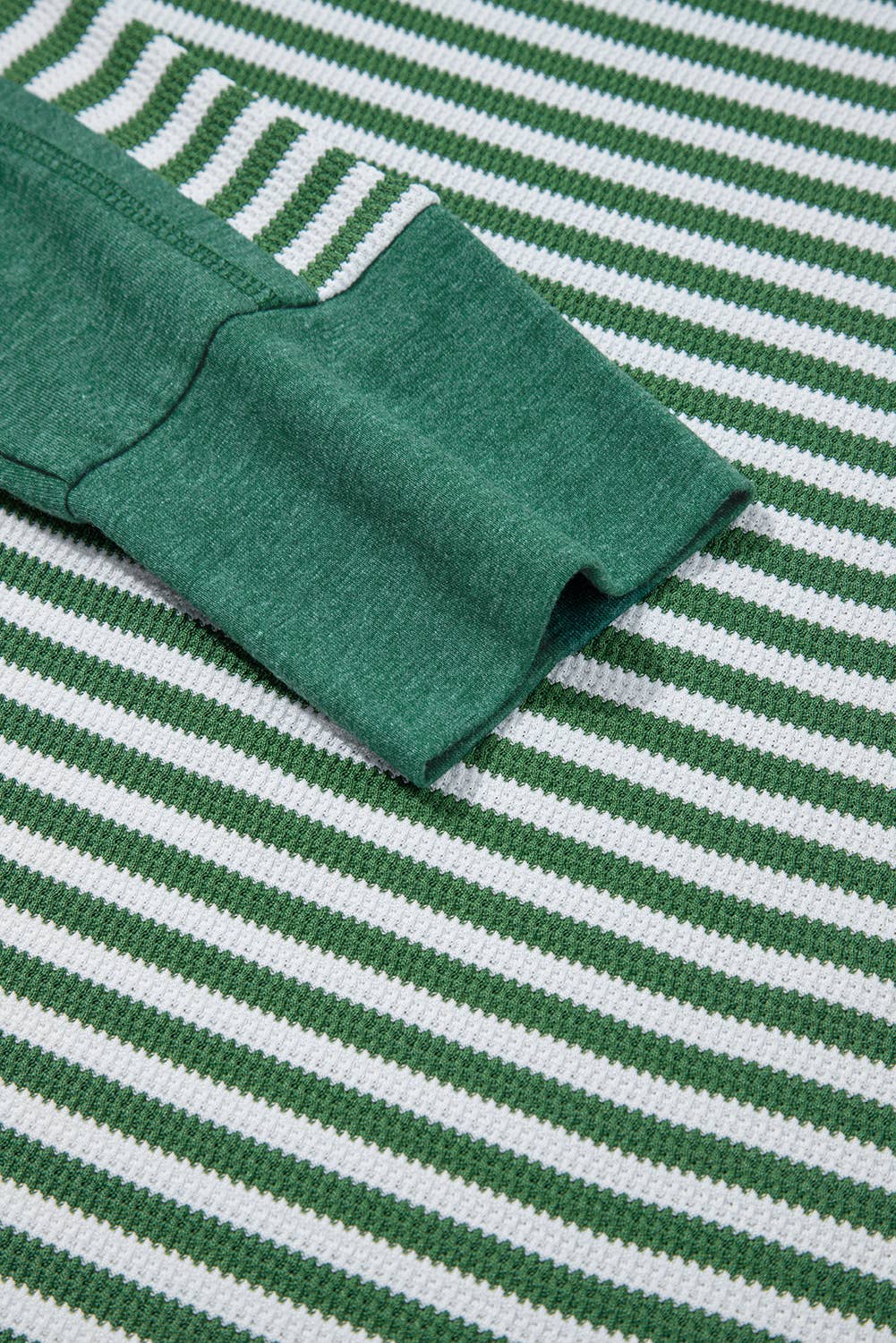 Striped Knit Drop Shoulder Top