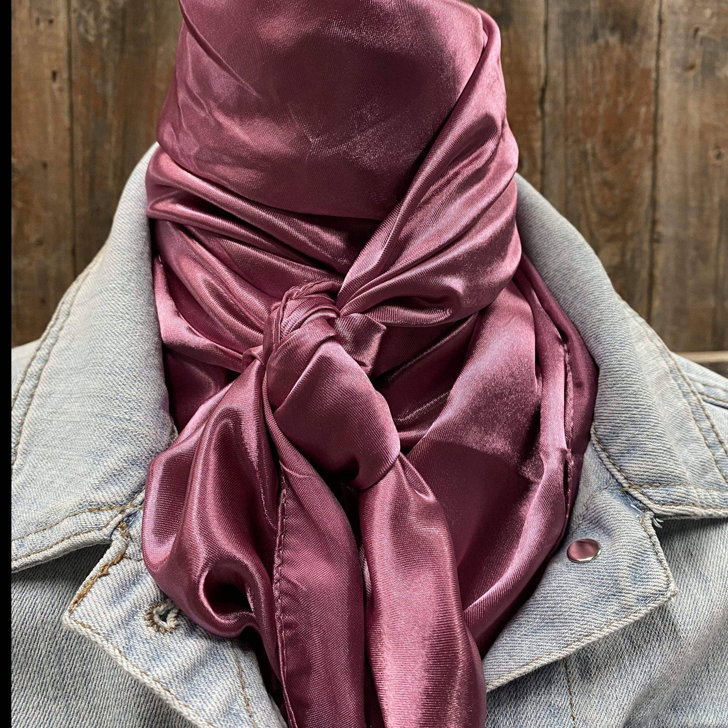 Solid Rose Wild Rag