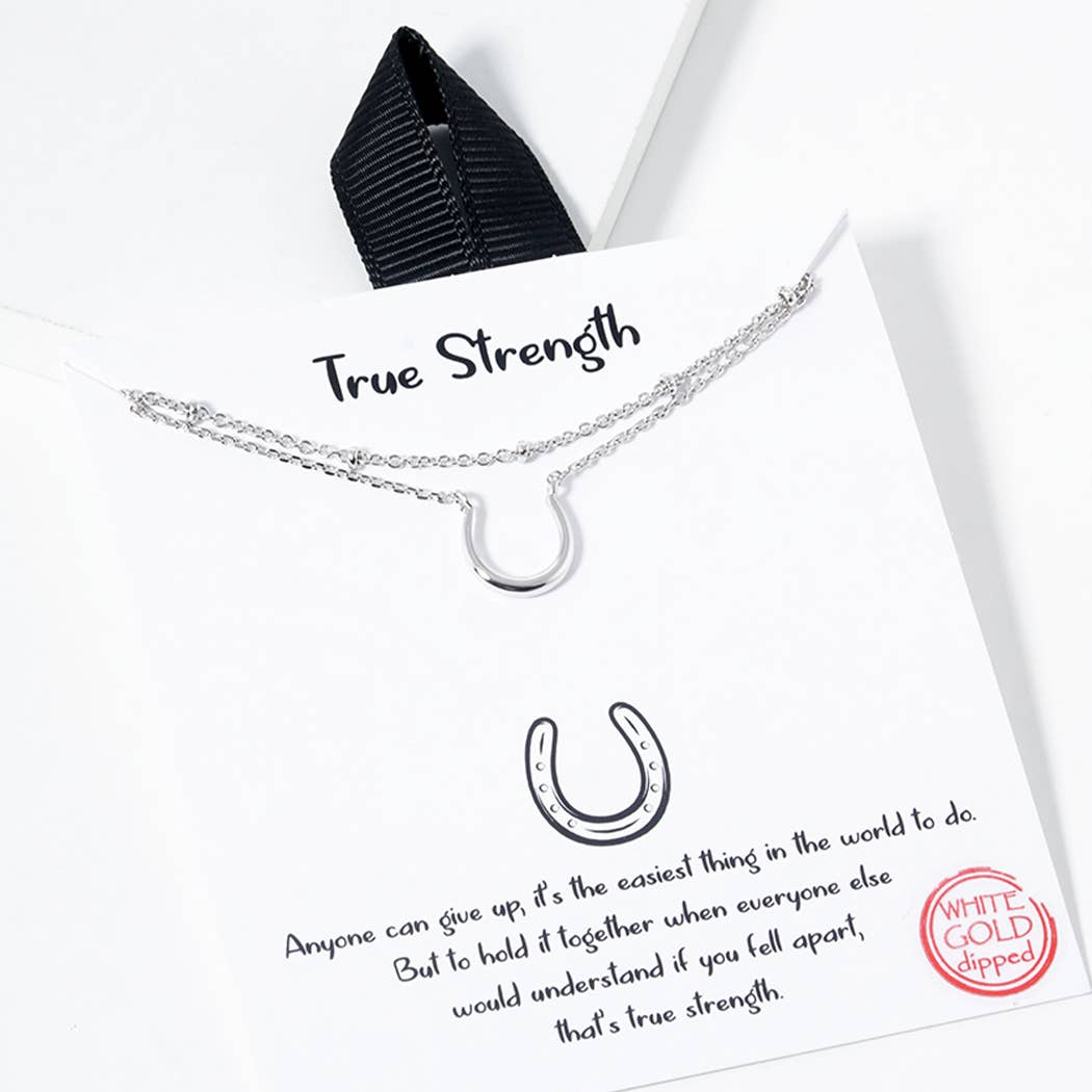 Horse Shoe Double Layer Necklace
