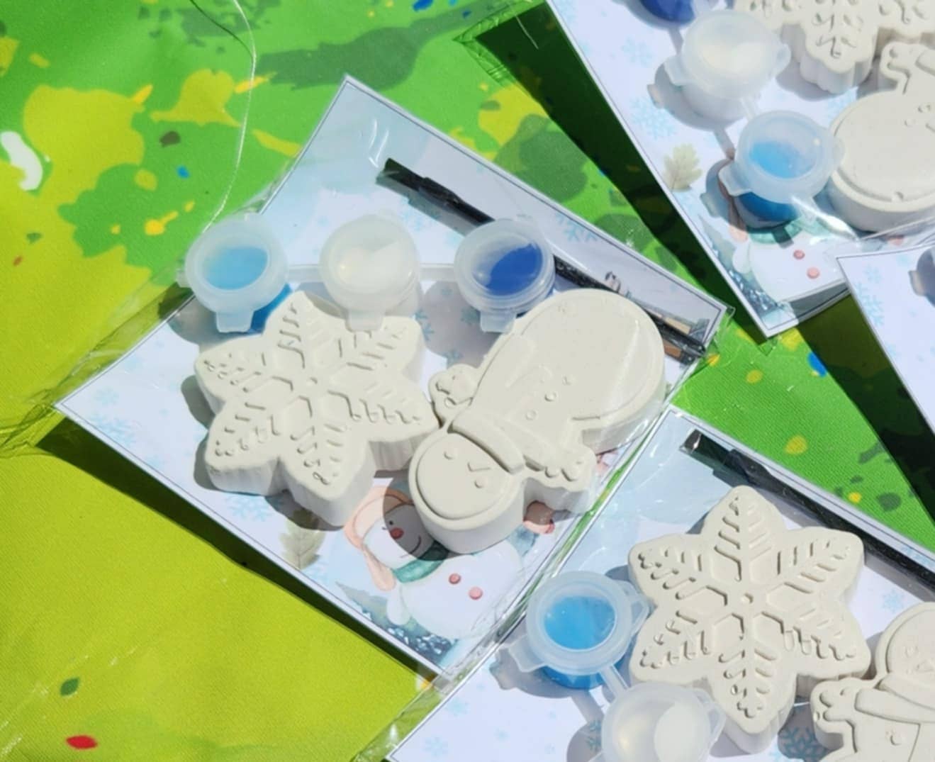 Snowmen, Snowflake Paint your own Kits