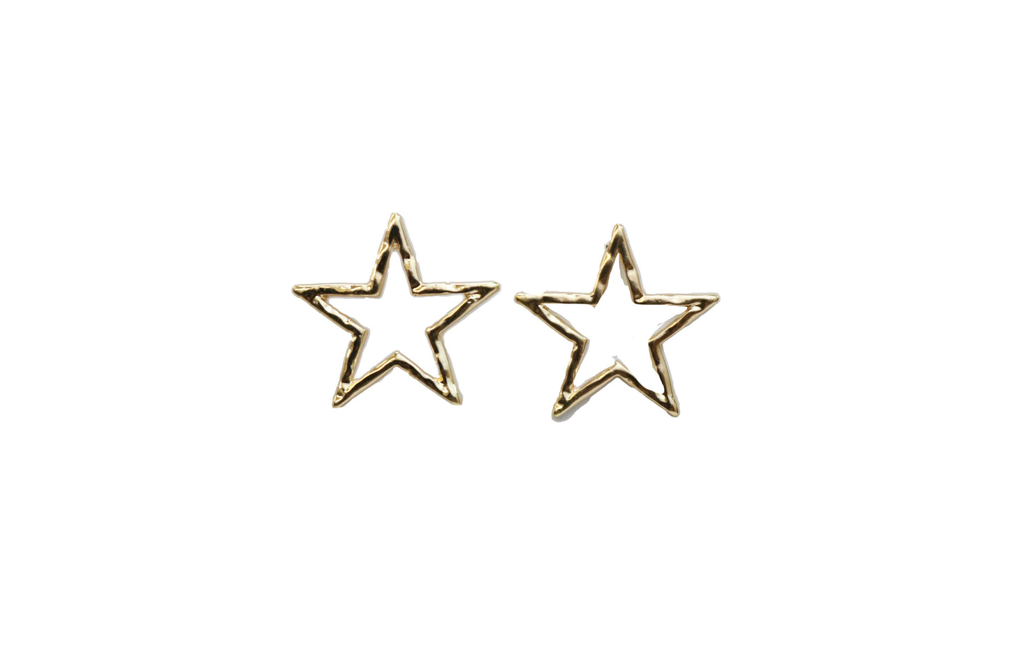 Gold Star Post Earring