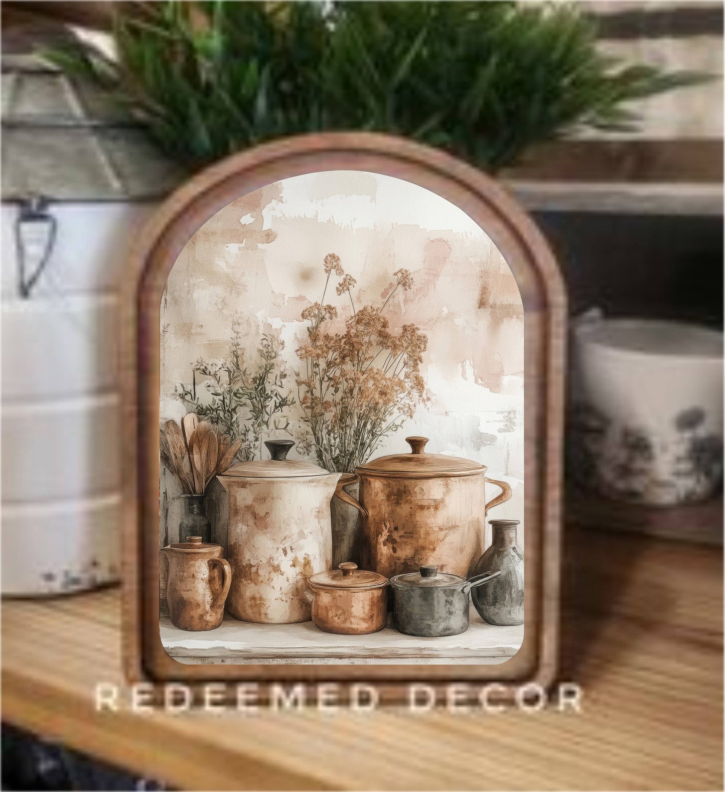 Copper Pots Framed Art
