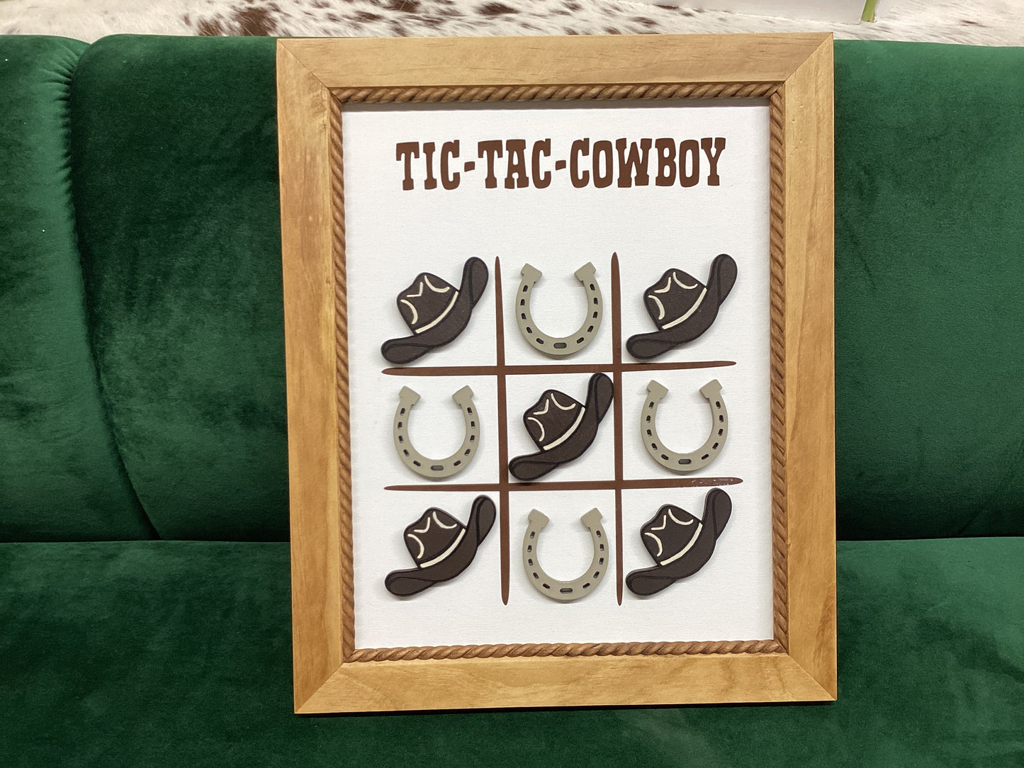 Tic-Tac Cowboy Wall Decor