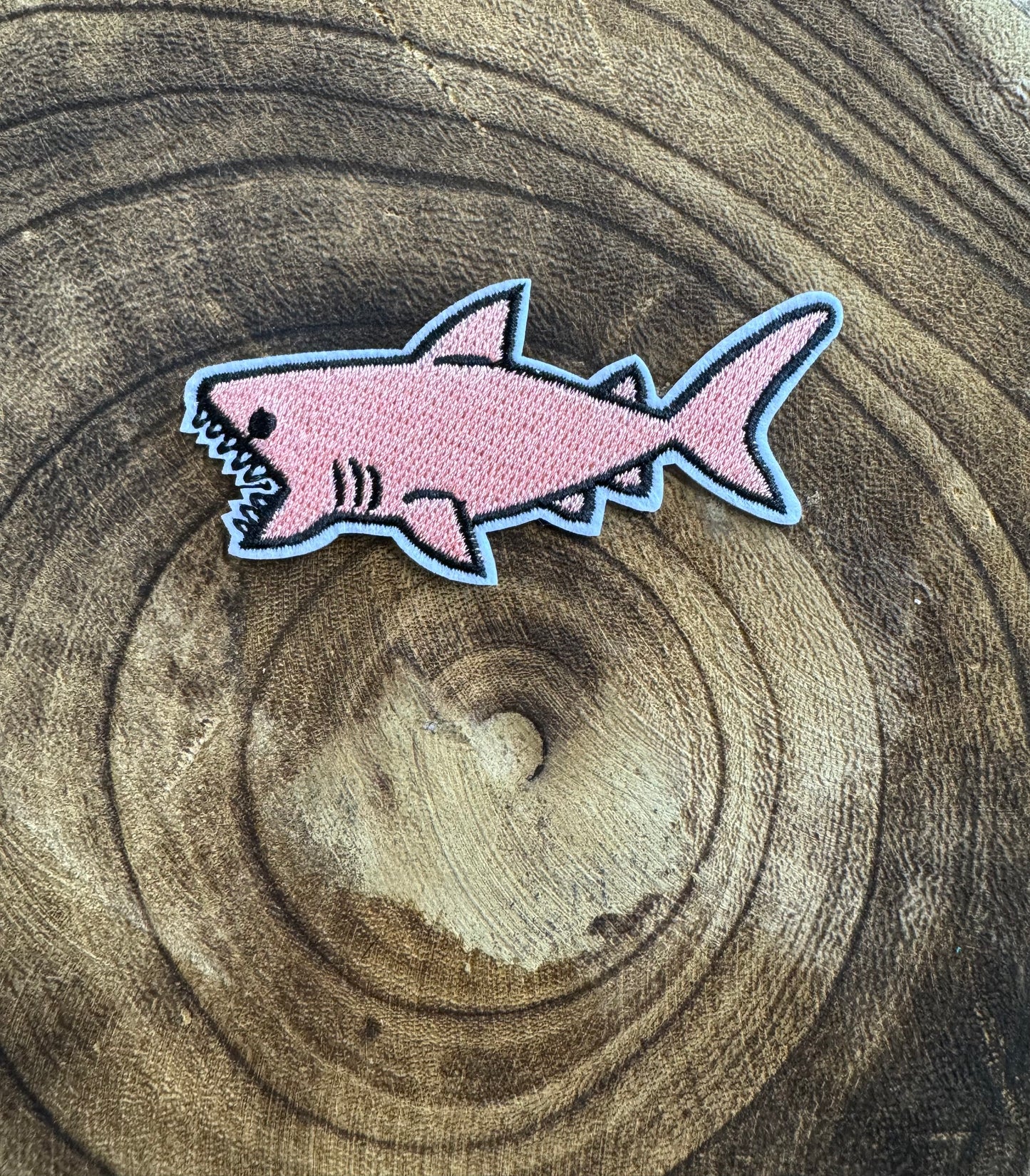 Pink Shark Patch
