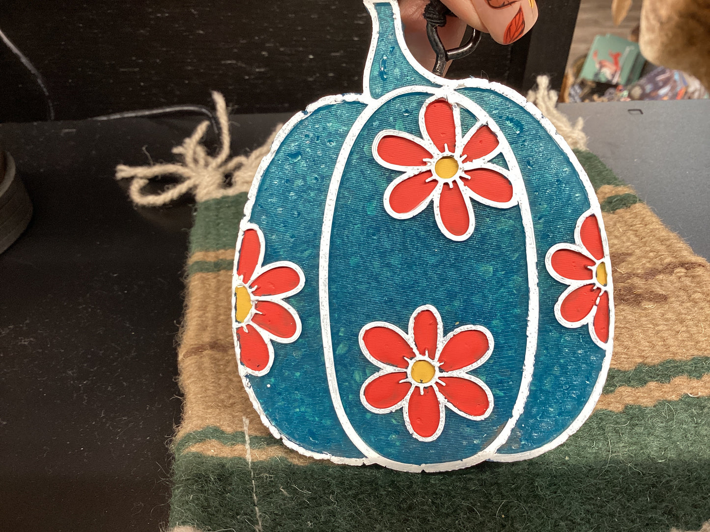 Flower Blue Pumpkin Freshie