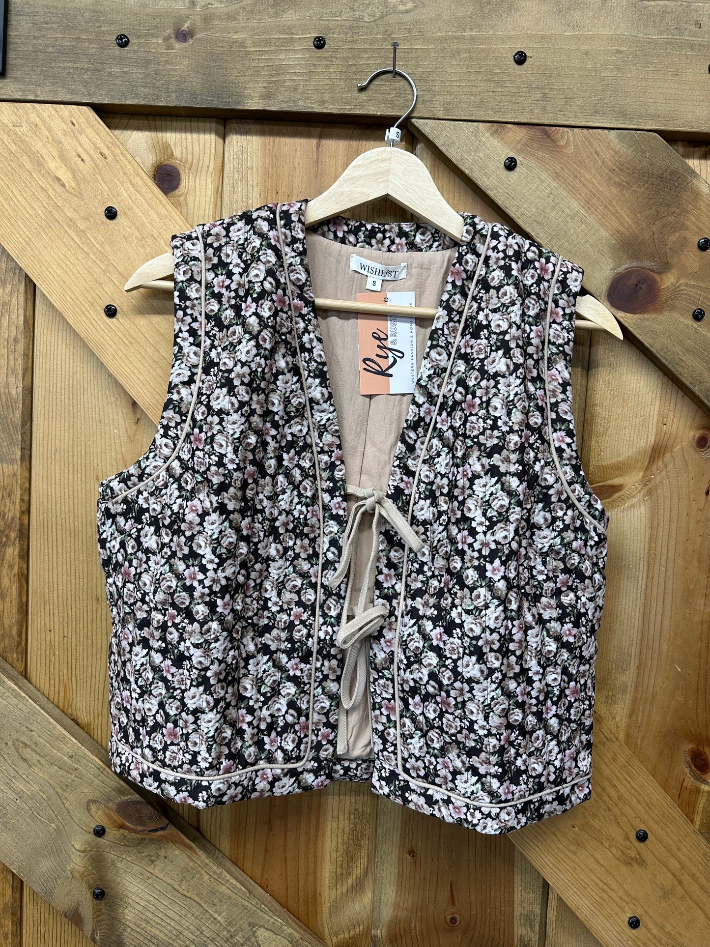 Floral Quilted Vest