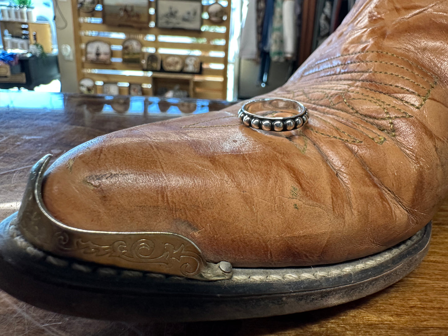 Mini Oxidized Ball Stacker Ring