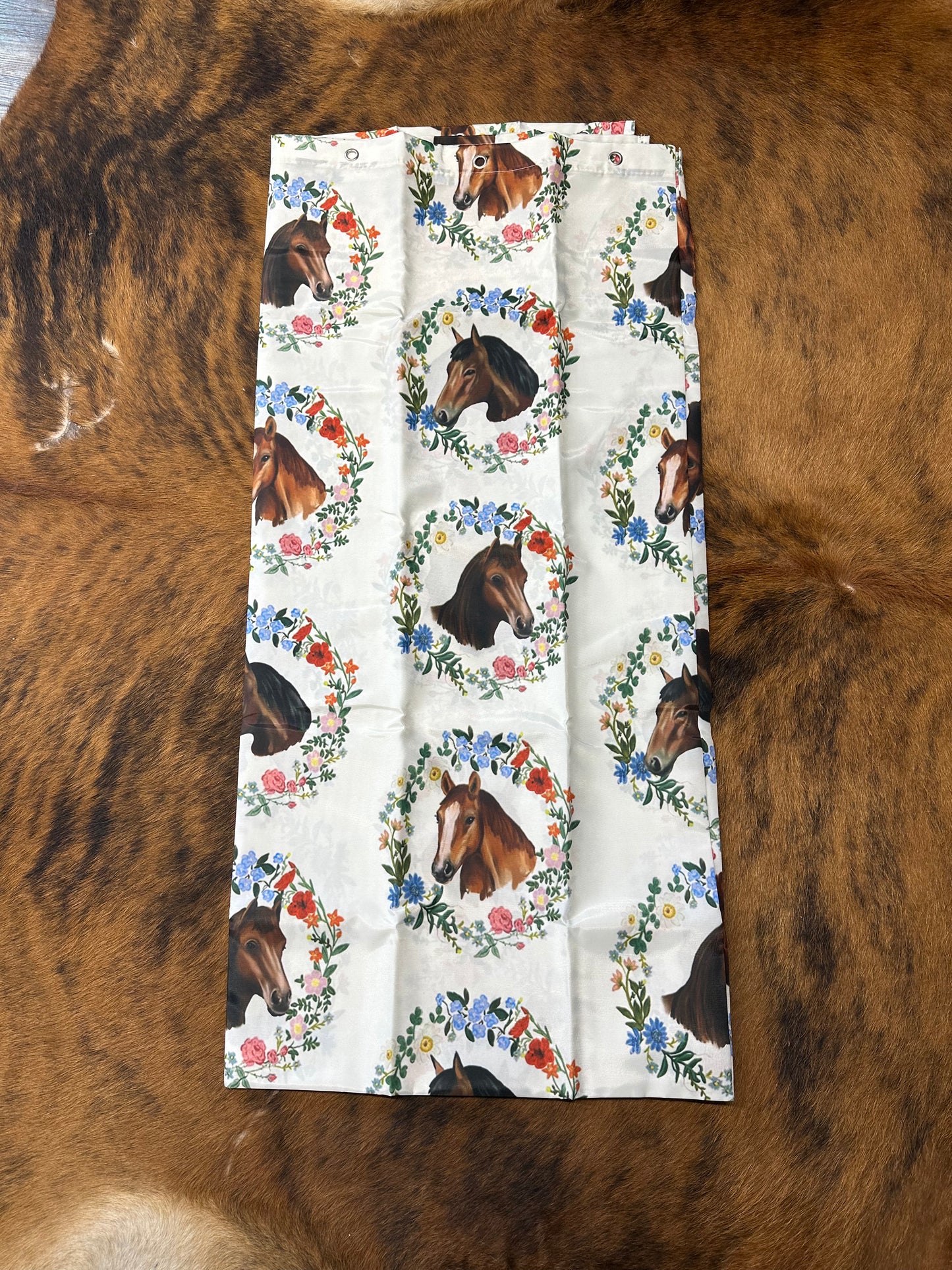 Floral Horses Shower Curtain