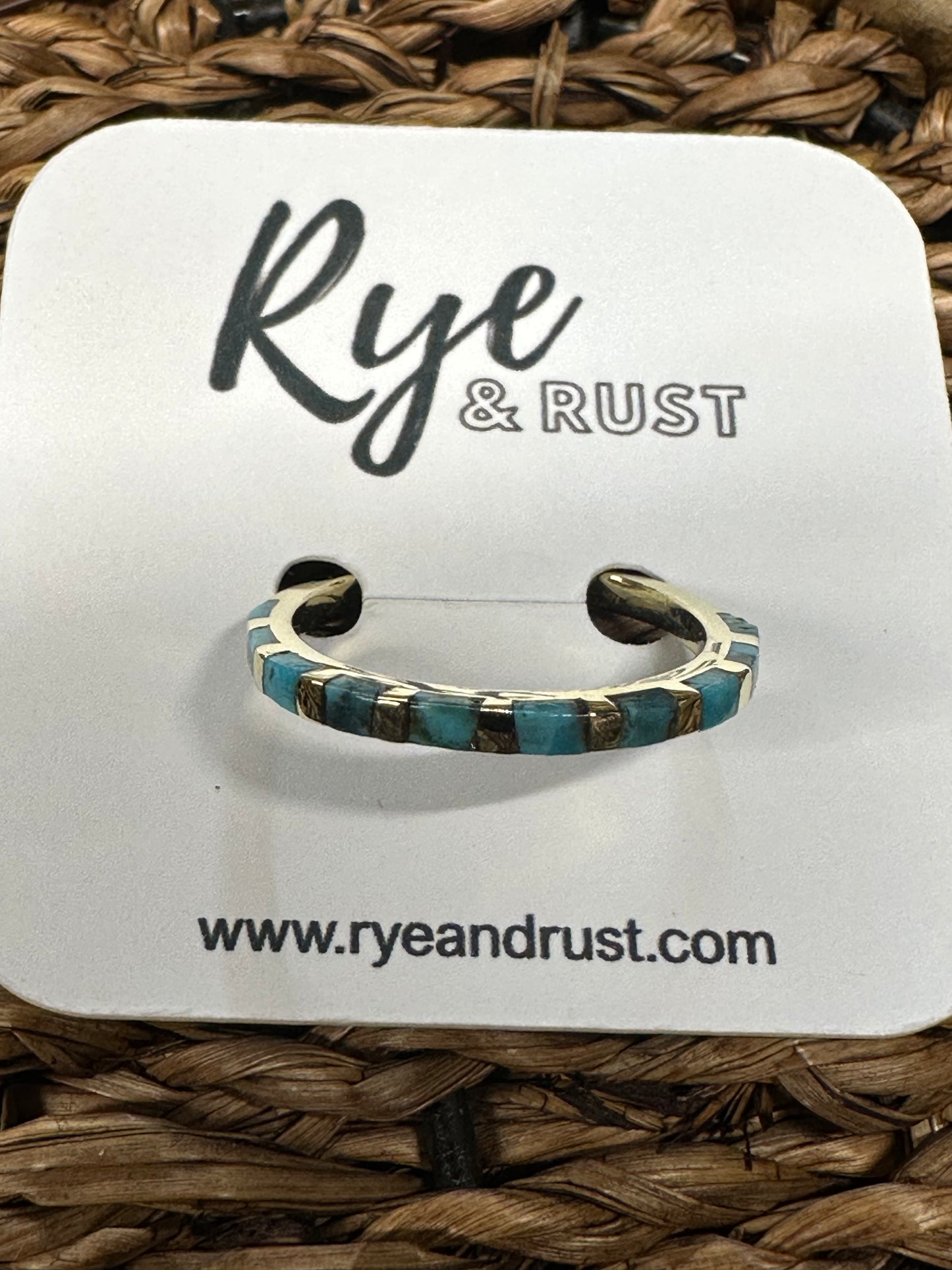 Mini Inlay Stacker Ring