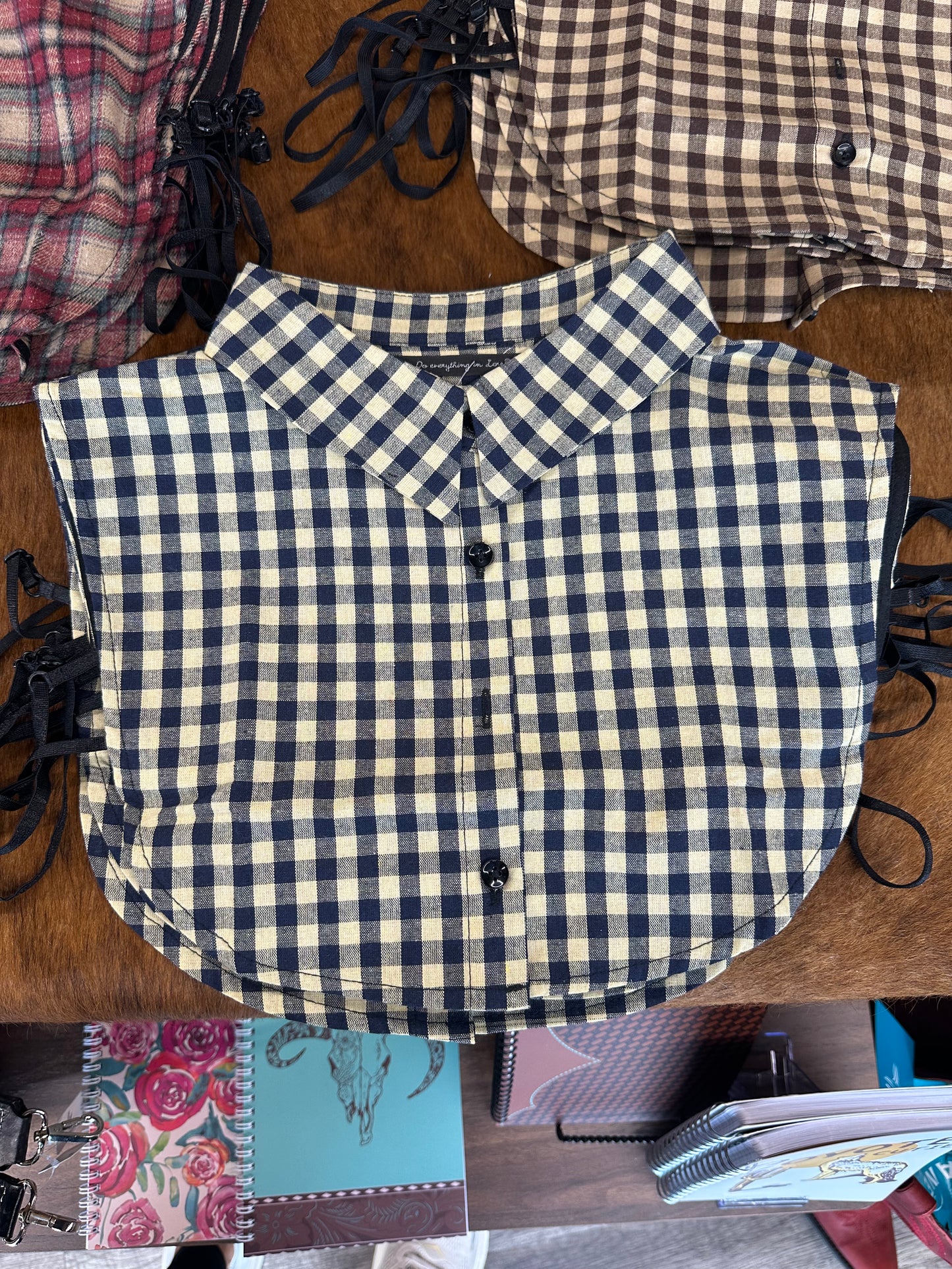 Mock Collar in Navy