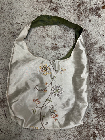 Tan & Olive Hobo Bag