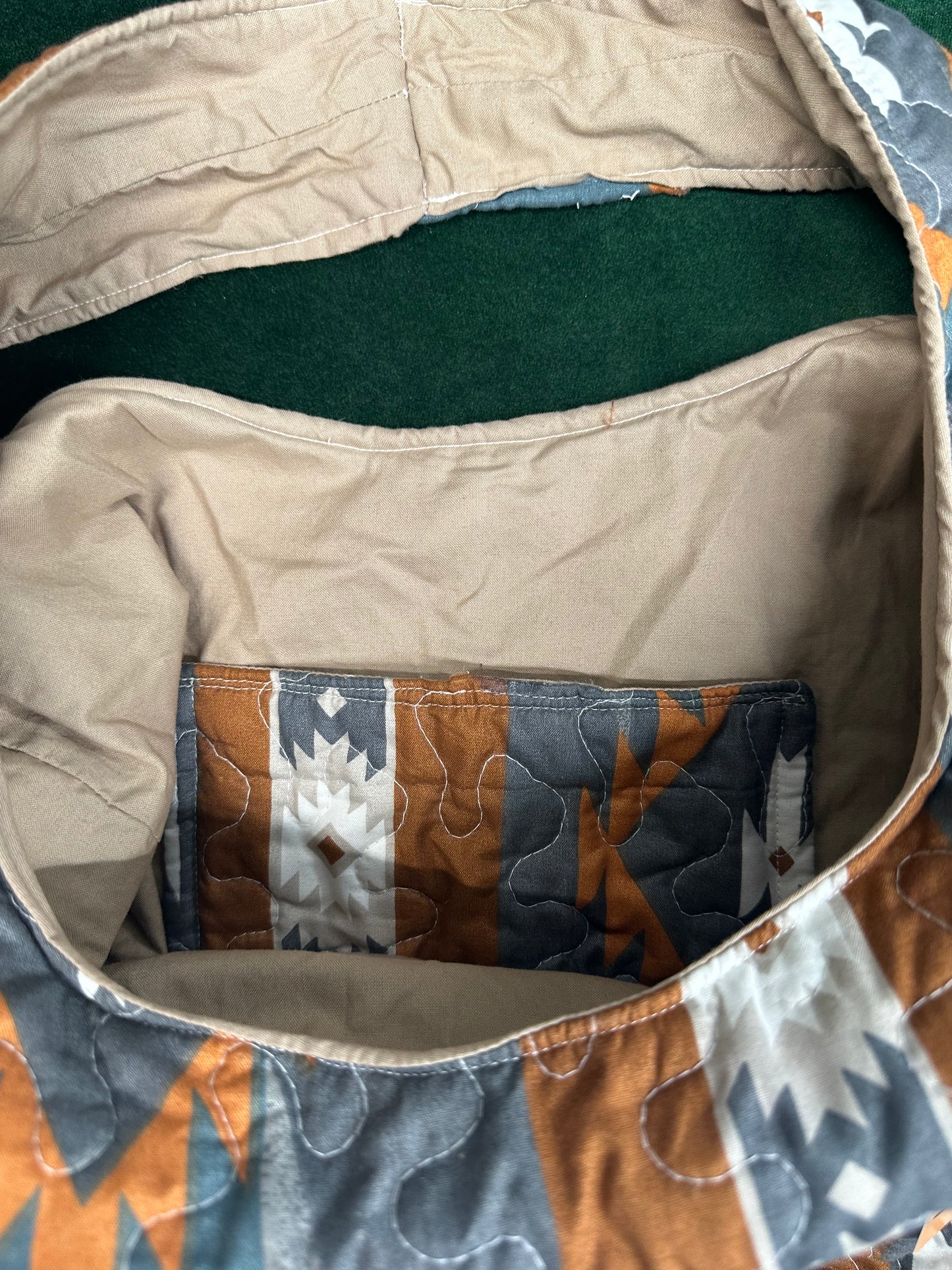 Aztec Hobo Bag Taupe