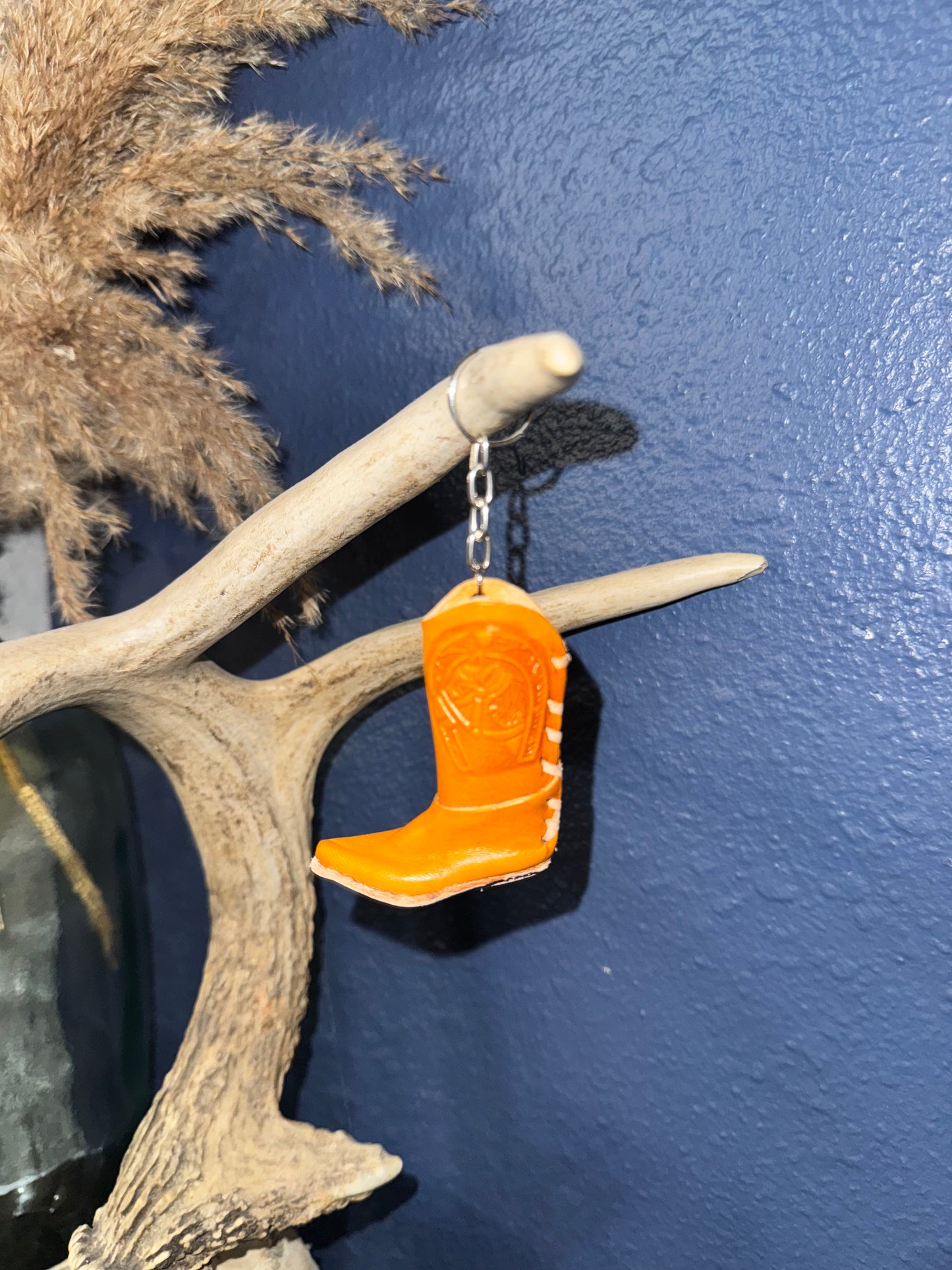 Leather Boot Keychain
