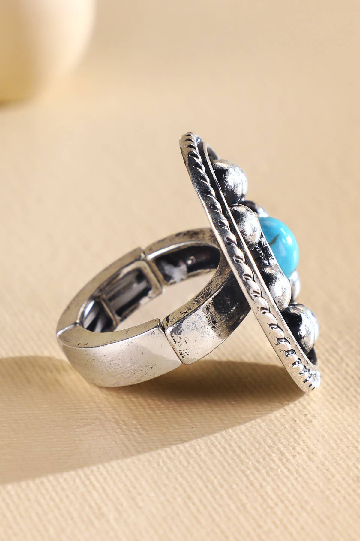 Ball Bullet Stone Ring