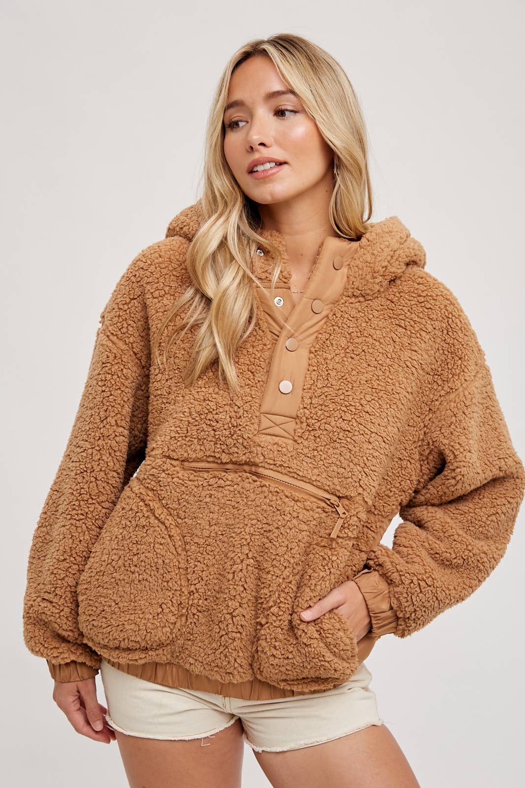 Sherpa Hoodie Pullover