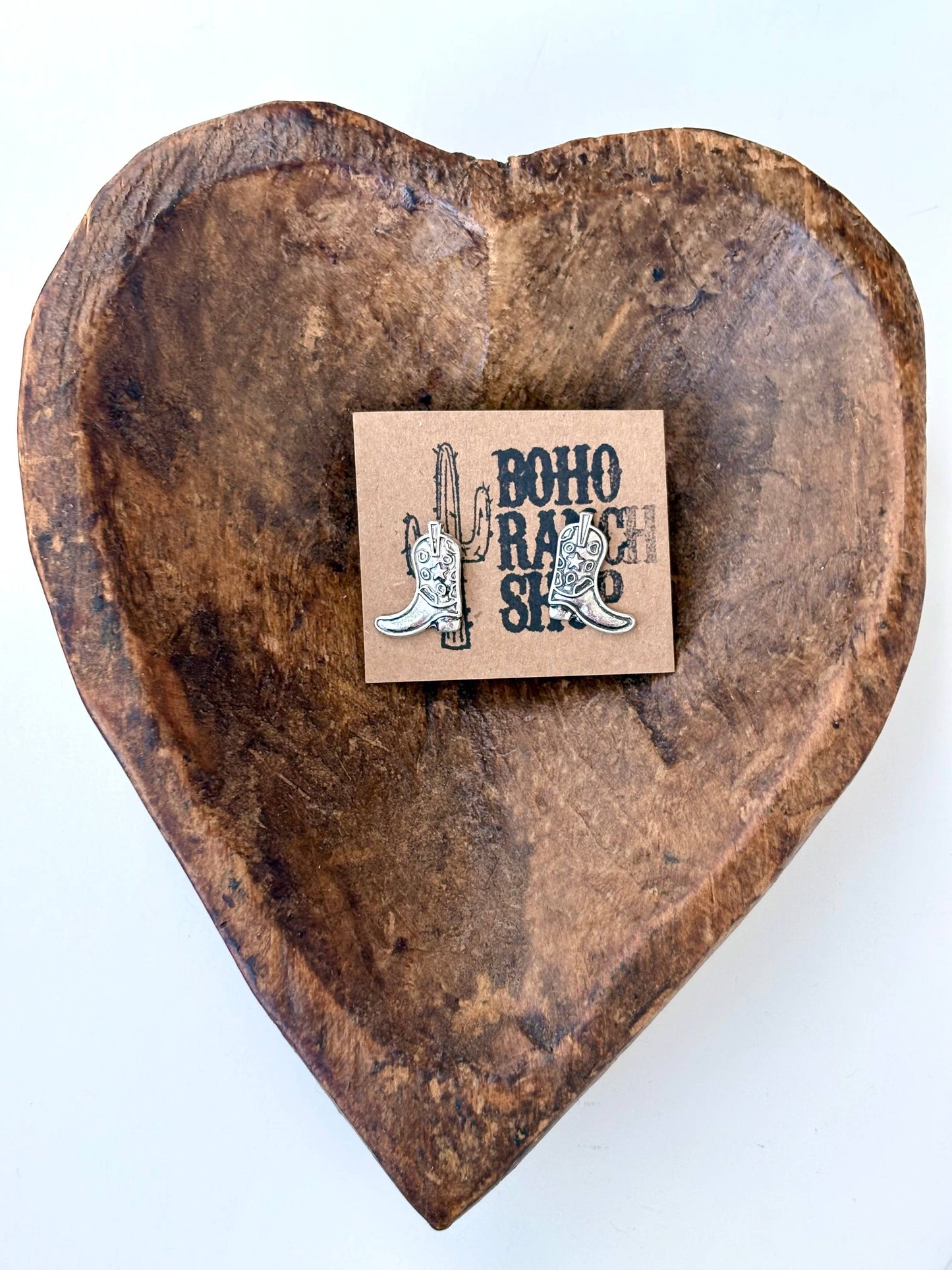 Western Style Boots Stud Earrings