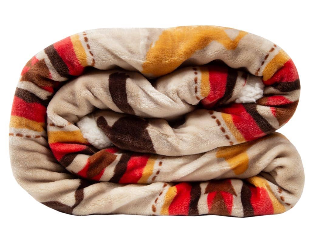 Southwest Running Horse Country Throw Blanket